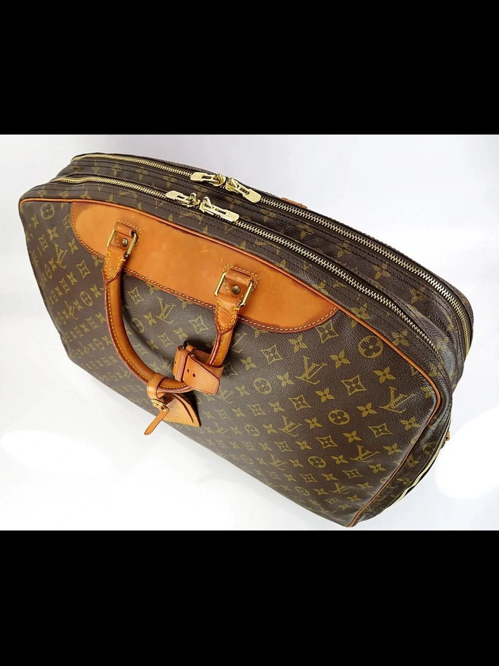 Louis Vuitton Brown Monogram Weekend Travel Bag